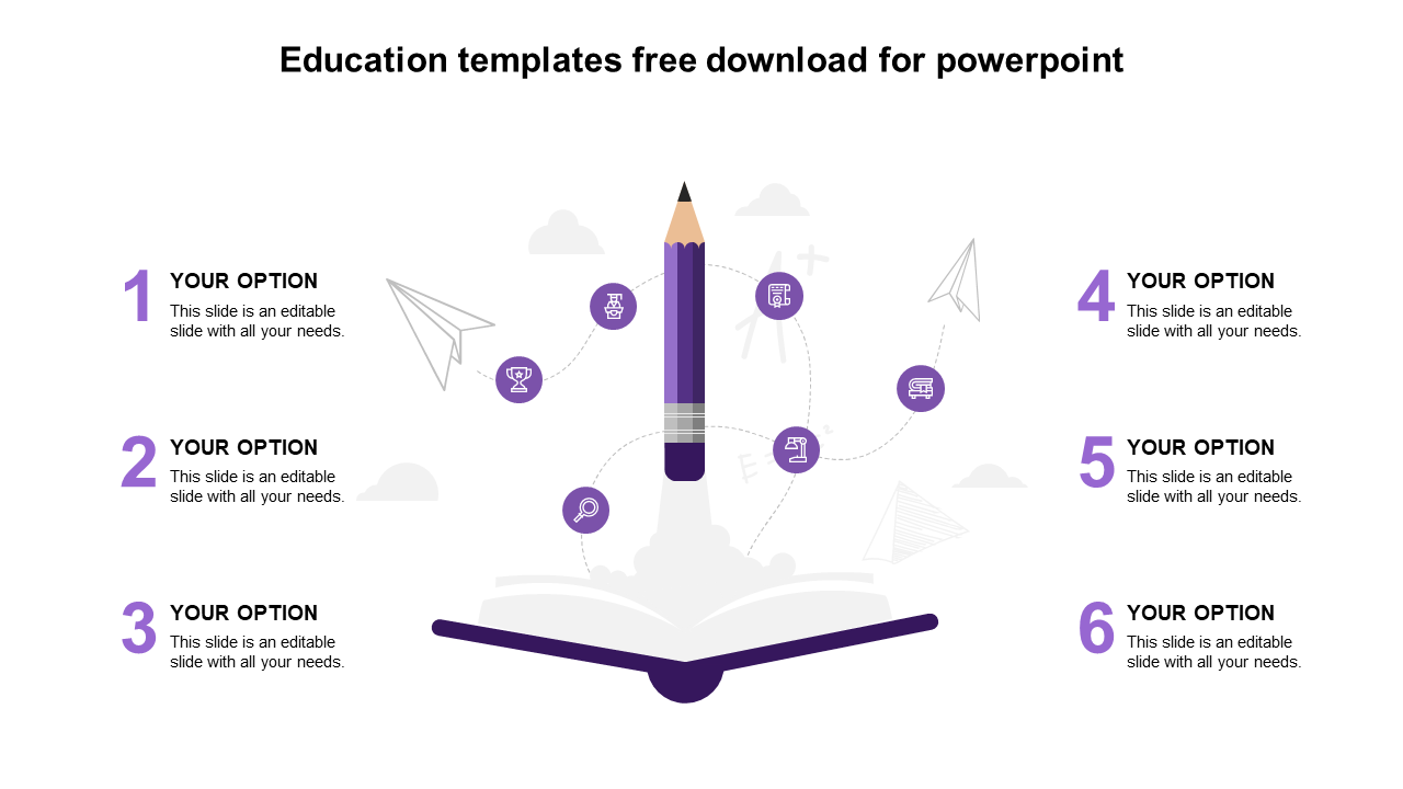 education templates free download for powerpoint-purple
